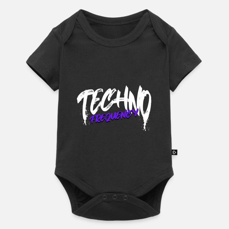 Techno - Baby Premium Kurzarmbody - Schwarz