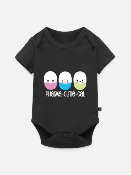 Pharma-Cute-Cal - Premium vauvojen lyhythihainen body - musta