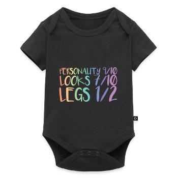 Fauteuil roulant Jambe amputation - Body à manches courtes Premium Bébé - noir - Devant