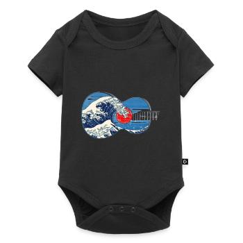 Guitare Big Wave par Kanagawa Guitar Player - Body à manches courtes Premium Bébé - noir - Devant