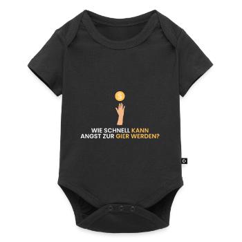 Wie schnell kann Angst zu - Baby Premium Kurzarmbody - Schwarz - Vorne