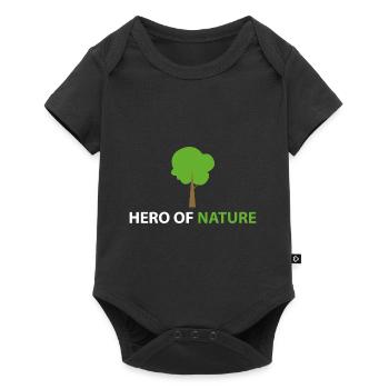 Hero of Nature - Baby Premium short-sleeve bodysuit - black - Front