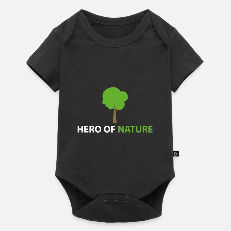 Héros de la nature - Body à manches courtes Premium Bébé - noir