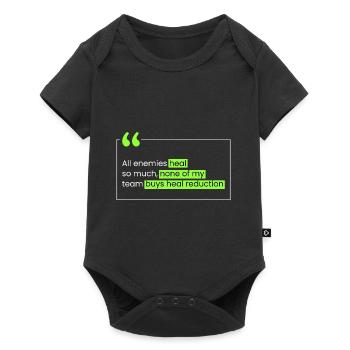Personne n’achète la réduction de la guérison. - Body à manches courtes Premium Bébé - noir - Devant