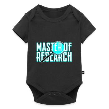 Master of Research - Baby Premium short-sleeve bodysuit - black - Front
