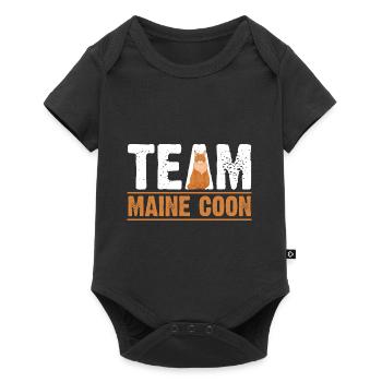 Maine Coon Cat - Body à manches courtes Premium Bébé - noir - Devant
