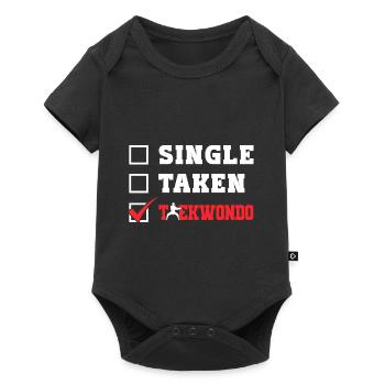 TKD Korean Martial Arts Tae Kwon - Baby Premium Kurzarmbody - Schwarz - Vorne