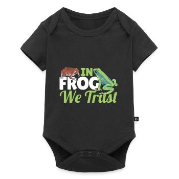 Funny In Frog We Trust Amphibian Toad Herpetologis - Baby Premium short-sleeve bodysuit - black - Front