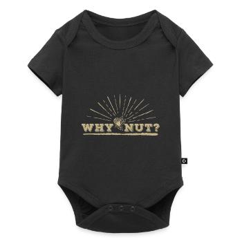 Autumn Acorn Funny - Baby Premium short-sleeve bodysuit - black - Front