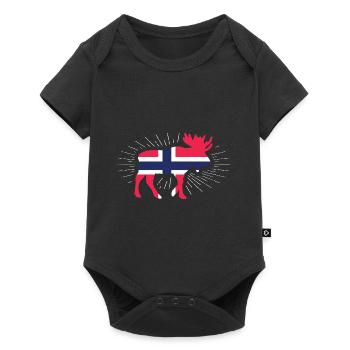 Norway - Baby Premium short-sleeve bodysuit - black - Front