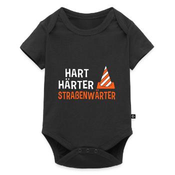 Straßenwart Straßenbau Autobahnmeisterei Spruch - Baby Premium Kurzarmbody - Schwarz - Vorne