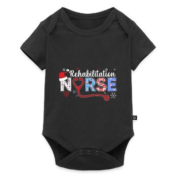 Rehabilitation Nurse Awesome Krankensch - Baby Premium short-sleeve bodysuit - black - Front