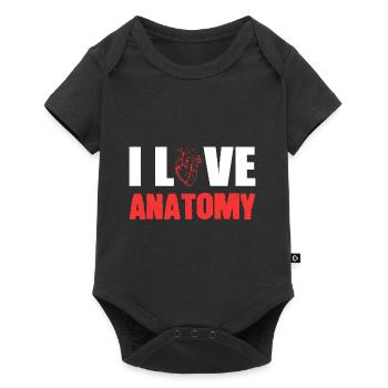 J’adore le cadeau de zoologiste d’anatomie - Body à manches courtes Premium Bébé - noir - Devant