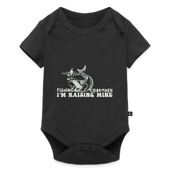 Fishing Partner I'm Raising Mine Dads Retirement P - Baby Premium short-sleeve bodysuit - black - Front