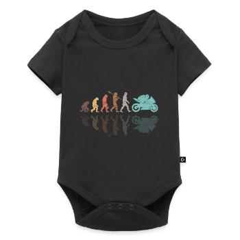 Moto Evolution Vintage Shadow Biker - Body à manches courtes Premium Bébé - noir - Devant