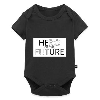 Hero of the future - Baby Premium short-sleeve bodysuit - black - Front