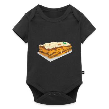 Lasagne Comique - Body à manches courtes Premium Bébé - noir - Devant