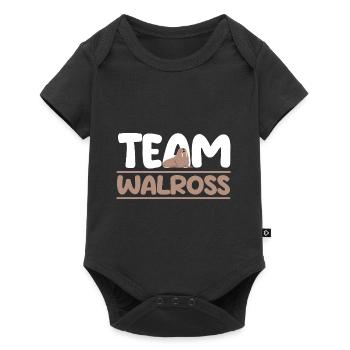 Walross - Baby Premium Kurzarmbody - Schwarz - Vorne