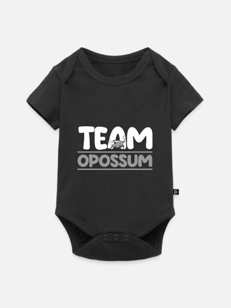Opossum - Baby Premium Kurzarmbody - Schwarz