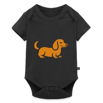 teckel - Body à manches courtes Premium Bébé - noir - Devant