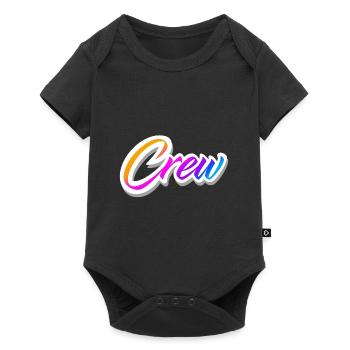 Crew Bunt - Baby Premium Kurzarmbody - Schwarz - Vorne