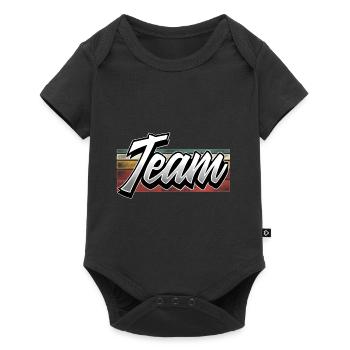 Team - Baby Premium Kurzarmbody - Schwarz - Vorne