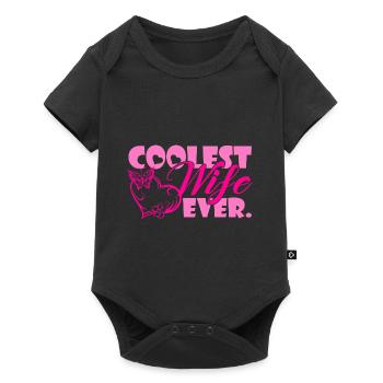 Coolest Wife Ever - Baby Premium short-sleeve bodysuit - black - Front