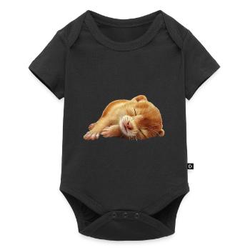 Wiesel - Baby Premium Kurzarmbody - Schwarz - Vorne