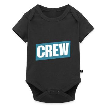 Crew - Baby Premium Kurzarmbody - Schwarz - Vorne