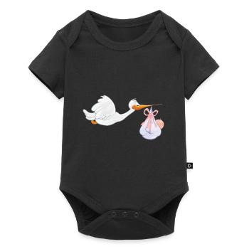 A baby is coming - Baby Premium short-sleeve bodysuit - black - Front
