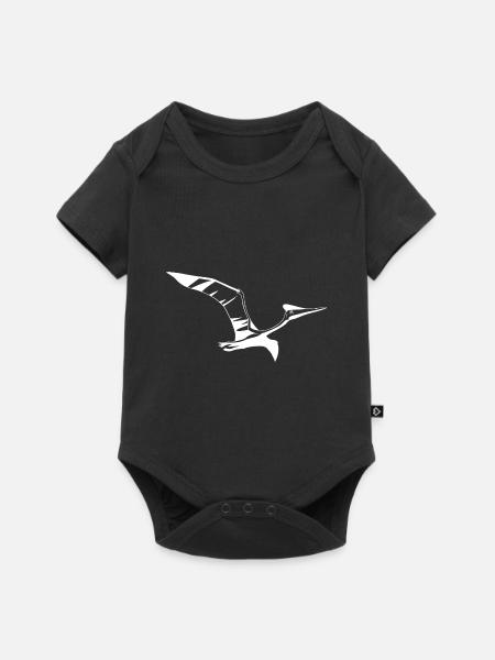 Pterosaurus Flugsaurier Dinosaurier Kreidezeit - Baby Premium Kurzarmbody - Schwarz