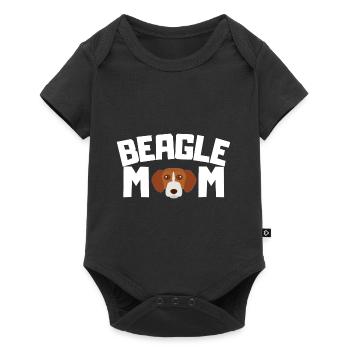 Beagle Mama Dogs Mother's Day Gift Beagle - Baby Premium short-sleeve bodysuit - black - Front