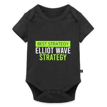 Stratégie Elliot Wave - Body à manches courtes Premium Bébé - noir - Devant