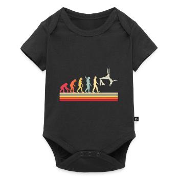 Aerial Silks Evolution Dancer Aerialist Air - Baby Premium short-sleeve bodysuit - black - Front