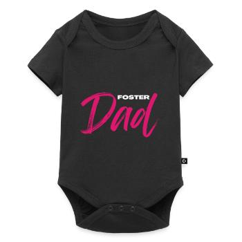 Foster Dad Bonus Dad Gift For Awesome Foster Dad - Baby Premium short-sleeve bodysuit - black - Front