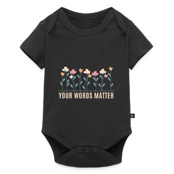 Your Words Matter Speech Language Pathology SLP - Baby Premium short-sleeve bodysuit - black - Front