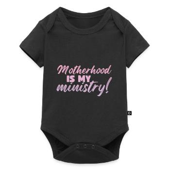 La maternité est mon ministère - Body à manches courtes Premium Bébé - noir - Devant