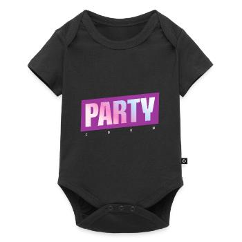 Party Crew - Baby Premium short-sleeve bodysuit - black - Front