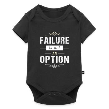 Failure is not an Option - motivation - Baby Premium short-sleeve bodysuit - black - Front