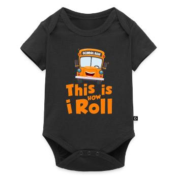 This is how i roll - school bus - Body à manches courtes Premium Bébé - noir - Devant