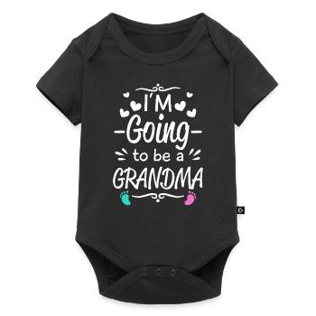 I'm going to be Grandma - baby birth announcement - Baby Premium Kurzarmbody - Schwarz - Vorne