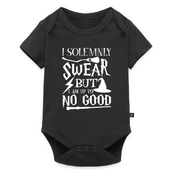 I solemnly swear but i am up to no good - Baby Premium short-sleeve bodysuit - black - Front