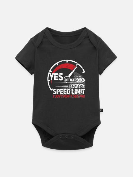 Yes Officer i saw the Speed Limit - Body à manches courtes Premium Bébé - noir