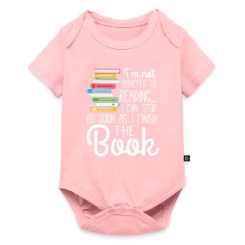 I'm not addicted to Reading - Baby Premium short-sleeve bodysuit - rose - Front