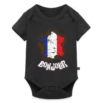 France country and countries - Baby Premium short-sleeve bodysuit - black - Front