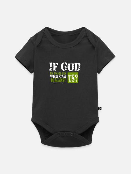 Dieu T-Shirt Jésus Versets bibliques chrétiens - Body à manches courtes Premium Bébé - noir