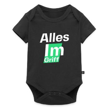 Everything under control with God - Baby Premium short-sleeve bodysuit - black - Front