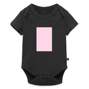 Pink Rectangle Square Square Template for Design - Baby Premium short-sleeve bodysuit - black - Front