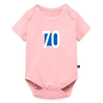 70th Birthday - Baby Premium short-sleeve bodysuit - rose - Front