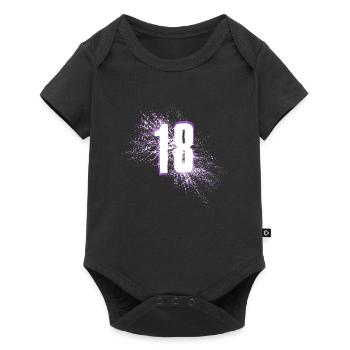 18 birthday, 18th birthday, year, - Baby Premium short-sleeve bodysuit - black - Front